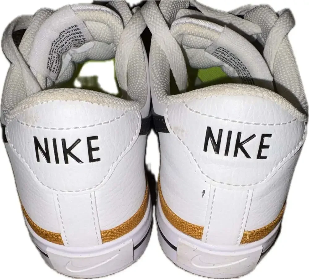 Nike Court Legacy Next Nature Women's White/Desert Ochre/Black Dh3161-100 - Picture 3 of 5